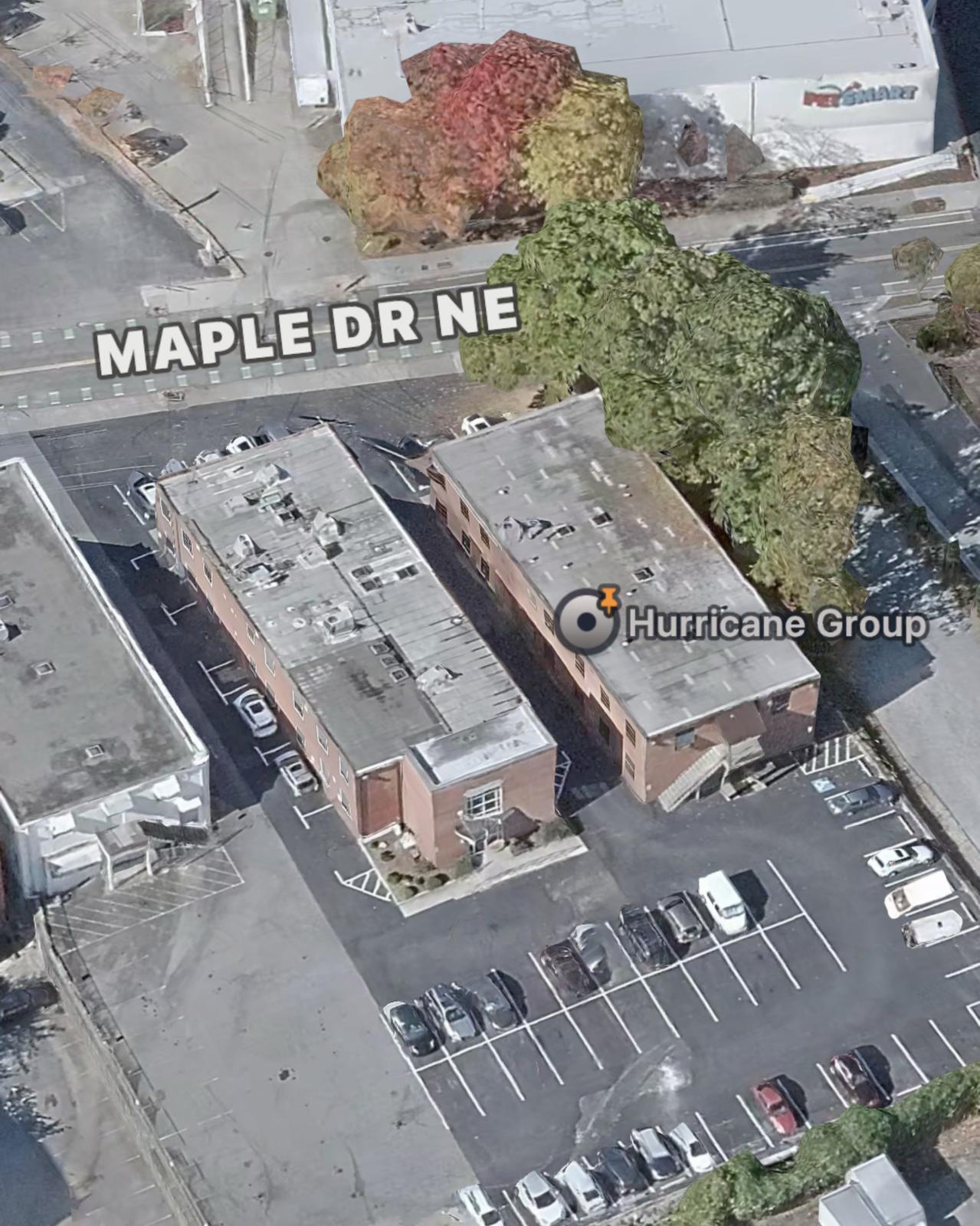 Aerial view of Commercial Air Care office at 3133 Maple Dr Suite 160, Atlanta, GA